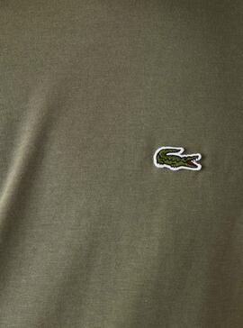 T-Shirt Lacoste Color Block Grün für Herren