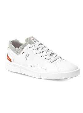 Sneaker Auf Roger Advantage Flare Weiss und Rot Herren