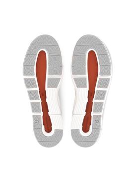 Sneaker Auf Roger Advantage Flare Weiss und Rot Herren