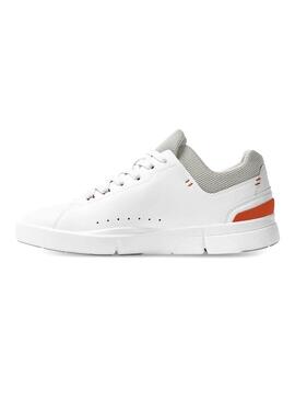 Sneaker Auf Roger Advantage Flare Weiss und Rot Herren