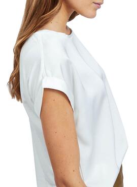 T-Shirt Vila Viellette Weiss für Damen
