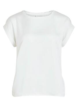 T-Shirt Vila Viellette Weiss für Damen