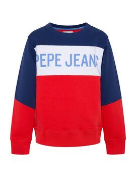 Sweatshirt Pepe Jeans David Rot für Junge