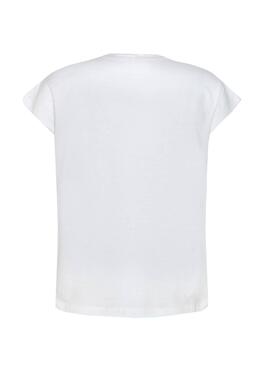 T-Shirt Pepe Jeans Nina Weiss für Mädchen