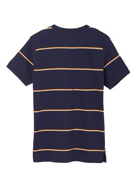 T-Shirt Mayoral Streifen Marineblau für Junge