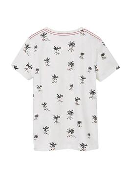 T-Shirt Mayoral All Over Print Weiss Junge