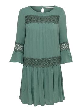 Kleid Only Tyra 3/4 Life Grün für Damen