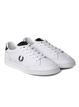 Sneaker Fred Perry Deuce Leder Weiss Herren