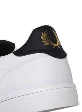 Sneaker Fred Perry Deuce Leder Weiss Herren