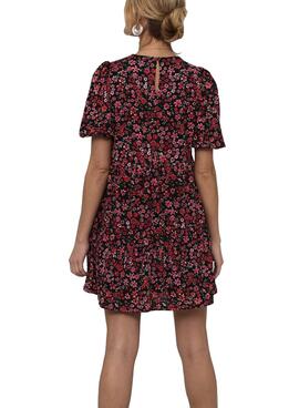 Kleid Only Pella 2/4 Peplum Rot für Damen