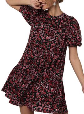 Kleid Only Pella 2/4 Peplum Rot für Damen