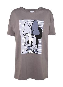 T-Shirt Only Disney Oversize braun für Damen