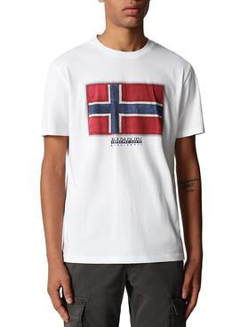 T-Shirt Napapijri Sirol SS Weiss für Herren