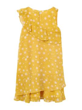 Kleid Mayoral Gelb Gedruckt Für Mädchen