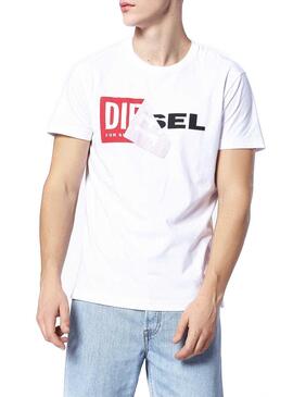 T-Shirt Diesel T-DIEGO-QA Weiß