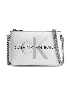 Handtasche Calvin Klein Camera Pouch Weiss Damen