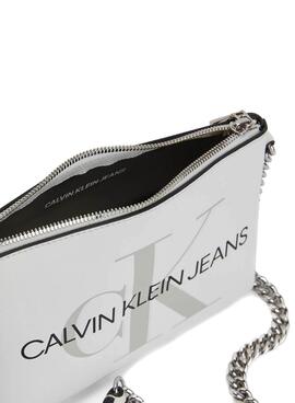 Handtasche Calvin Klein Camera Pouch Weiss Damen