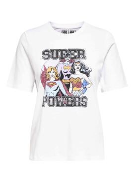 T-Shirt Only Justice League Weiss für Damen