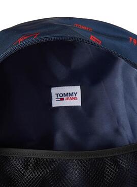 Rucksack Tommy Jeans Campus Dome Print Marineblau