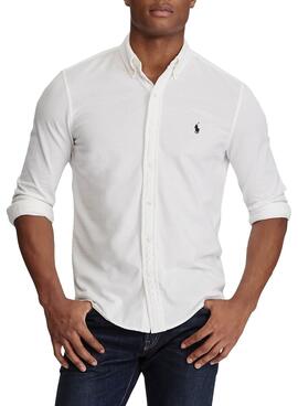 all white ralph lauren shirt