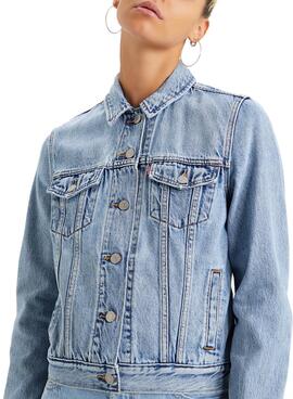 Jacke Denim Levis Original Trucker Blau Damen