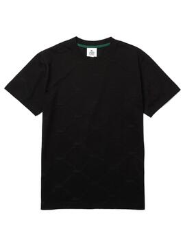 T-Shirt Lacoste Live Monogram Schwarz für Herren