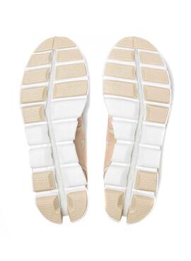 Sneaker On Running Cloud Sand Pearl Rosa Damen