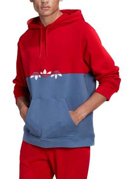 Sweatshirt Adidas Sliced Trefoil Rot für Herren