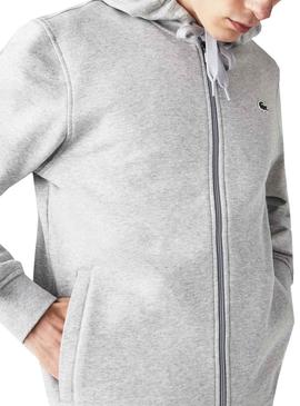 Jacke Lacoste Sport Silber Grau für Herren
