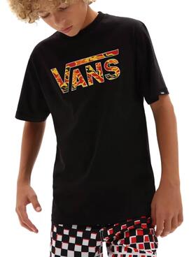 Vans Classic für Junge Logo T-Shirt Schwarz