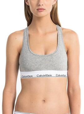 Bralette Calvin Klein Grey Woman