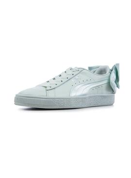 Puma Basket Puma Schuhe Damen Hellblau Sneaker Puma Basket Bow Blau