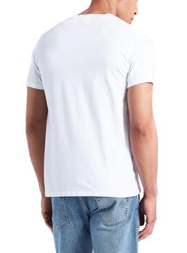 T-Shirt Levis Patch Weiß