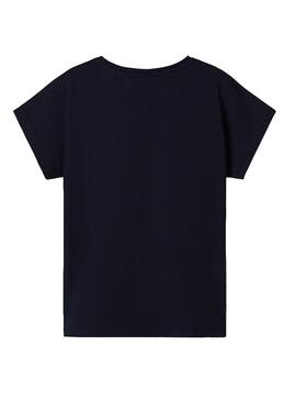 T-Shirt Name It Valissa Marineblau für Mädchen