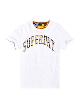 T-Shirt Superdry Camo Embossed White Man