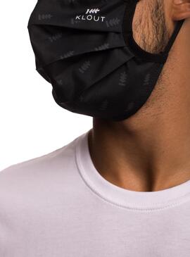 Maske Klout Logo Schwarz für Herren und Damen 