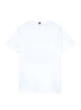 T-Shirt Tommy Hilfiger Sticker Weiss für Junge