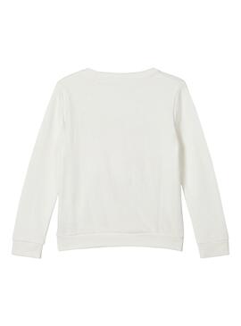 Sweatshirt Name It Lanka Weiss für Mädchen