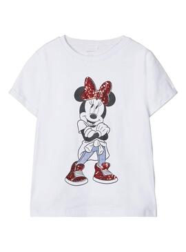 T-Shirt Name It Minnie Weiss für Mädchen