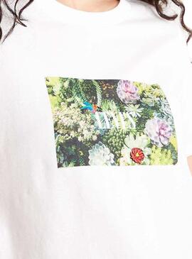 T-Shirt Levis Blumen Weiss für Damen