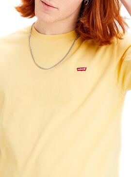 T-Shirt Levis Basic Gelb für Herren