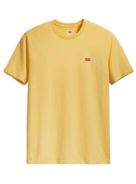 T-Shirt Levis Basic Gelb für Herren