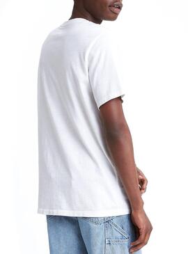 T-Shirt Levis Snoopy Pocket Weiss Entspannt Herren