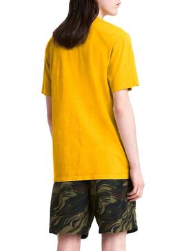 T-Shirt Levis Snoopy Pocket Gelb Entspannt