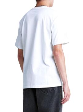 T-Shirt Levis Snoopy Logo Weiss Entspannt Herren