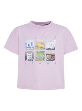 T-Shirt Pepe Jeans Charlotte Pinke für Mädchen
