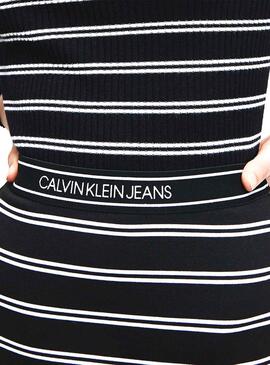 Rock Calvin Klein Jeans Knitted Milano Listas Damen