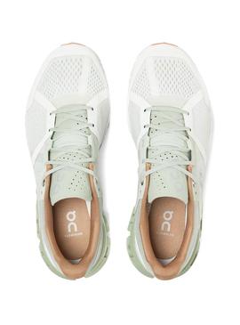 Sneaker On Running Cloud Flow Aloe Weiß Damen