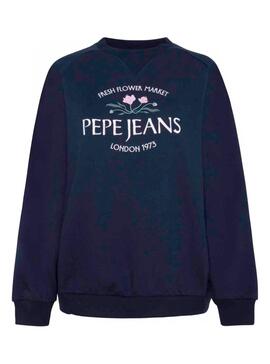 Sweatshirt Pepe Jeans Bindy Marine Blau für Damen