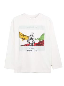 T-Shirt Mayoral Mountain Weiss für Junge